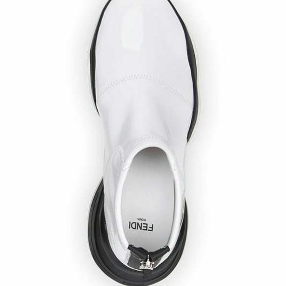 Fendi Technice Mid Top Sneaker White Size 37 - Picture 4 of 4